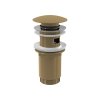 90601 alcaplast vypust umyvadlova click clack 5 4 celokovova s prepadem velka zatka gold kartacovany mat alc a392 g b