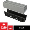 80524 alcaplast venkovni zlab sterbinovy se symetrickym reviznim nastavcem 100 mm pozinkovana ocel alc avz101s r123r