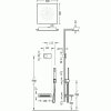 20815 tres termostaticky podomitkovy elektronicky vanovy set shower technology vcetne elektronickeho ovladani bila barva zabudovana termostaticka elektronicka kontrolni jednotka 3cestna stropni sprchove kropitko z nerez oce tres 09286315