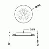 21661 tres stropni sprchove kropitko system proti usaz vod kamene 380 mm tres 134940bm