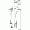 26395 tres sprchova souprava proti usaz vod kamene pevna sprcha 310 mm s kloubem rucni sprcha proti usaz vod kamene flexi hadice s dvojim zamkem prizpusobitelna na celek baterie sprchy a vanysprchy tres 24247601lv