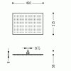 27682 tres sprchove kropitko se systemem proti usaz vod kamene s kloubem 450x315 mm tres 29963203bm
