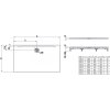 33673 laufen sprchova vanicka obdelnikova s odtokem na delsi strane material marbond serie laufen pro 140 ssed lau h2109530770001