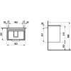 35065 laufen skrinka pod umyvadlo 2 zasuvky pro umyvadlo h818959 compact base 60 bmat lau h4022121102601