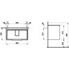 35170 laufen skrinka pod umyvadlo 2 zasuvky pro umyvadlo h813965 base 85 bmat lau h4023921102601