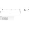 37426 laufen sklenena police se 3 drzaky pro upevneni na zed police 1500mm drzaky cerna matna lau h4475899004501