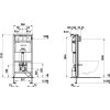 41572 laufen ramovy podomitkovy modul cw1 do lehke pricky pro zavesne wc dual flush 6 3 l nastavitelny na 4 5 3 l lau h8946600000001