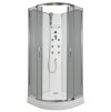9222 7 sprchovy masazni box ctvrtkruh 90 x 90 cm briliant model 4 bez stropu sede sklo