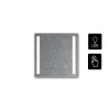 11296 LUMINA SENSOR ZRCADLO 70 X 70 CM DVA LED PODSVICENE PRUHY DOTYKOVY SENZOR 2