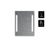 8445 LUMINA SENSOR ZRCADLO 70 X 90 CM DVA LED PODSVICENE PRUHY DOTYKOVY SENZOR 2
