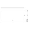 PLAIN NIKA panel 150x59cm