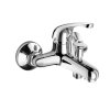 Vanová nástěnná baterie, Lila, bez příslušenství, chrom (Varianta Vanová nástěnná baterie, Lila, 150 mm, bez příslušenství, chrom)