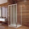 Sprchový kout, Lima, čtverec, chrom ALU, sklo Point (Varianta Sprchový kout, LIMA, čtverec, 80x80x190 cm, chrom ALU, sklo Point)
