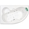 1460 3 masazni vana 160 x 105 cm leva varianta nike flat zeleny