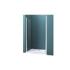 Trend 110 - sprchové dvoukřídlé dveře 107-111x185 cm otevřené