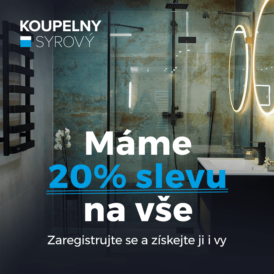 Koupejte se v novém s 20% slevou