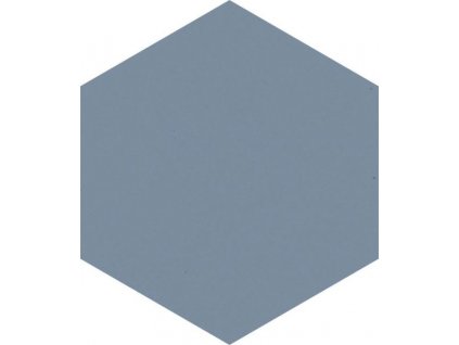 25407 hexagon modernizm blue mat 19 8x17 1 cm