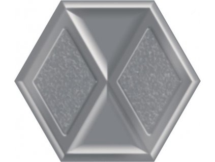 25623 hexagon morning silver lesk 19 8x17 1 cm