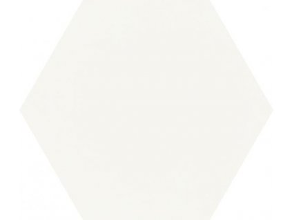 28017 hexagon shiny lines bianco mat 19 8x17 1 cm