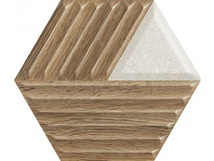 30015 hexagon woodskin mix struktura c 19 8x17 1 cm