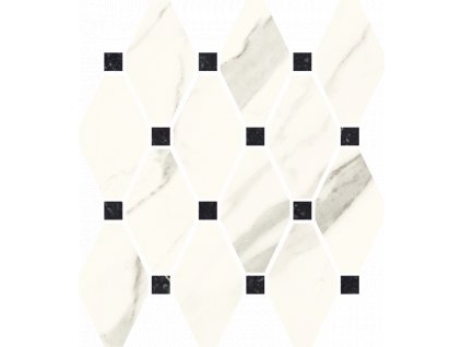 Calacatta mozaika cięta mix poler 236x252