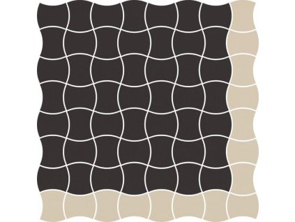 25485 mozaika modernizm nero k 3 6x4 4 cm mix a 30 86x30 86 cm