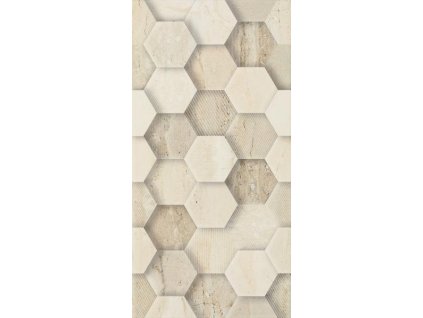 28500 obklad sunlight stone beige dekor geometricky 30x60 cm