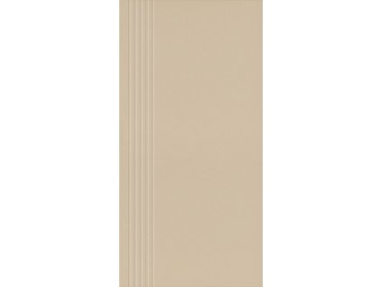 BAZO Beige monokolor stopnica prosta nacinana mat 298x598