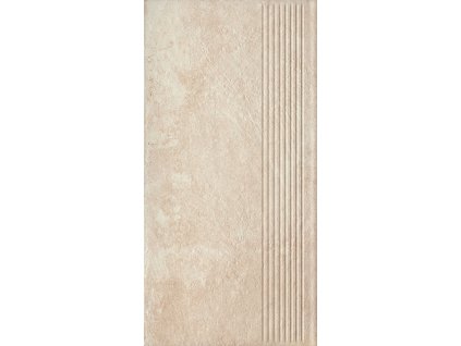 SCANDIANO Beige struktura stopnica prosta 30x60