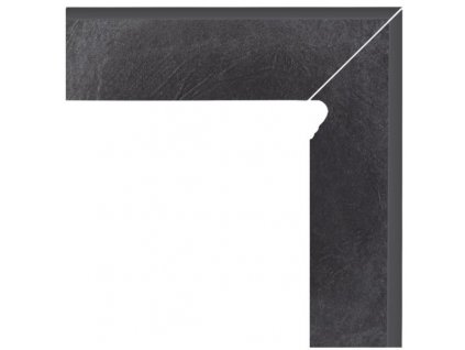 22464 sokl fasadni pravy bazalto graphite 2 8 1x30 cm