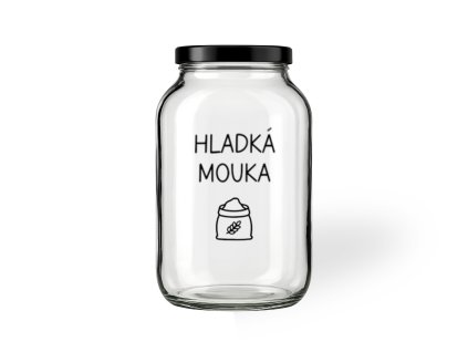 Sklenice na hladkou mouku (Typ písma Psací)