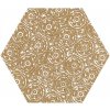 28047 hexagon shiny lines gold dekor f 19 8x17 1 cm