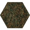 29637 hexagon skleneny urban colours green dekor a 19 8x17 1 cm