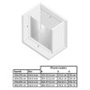 6220 3 dvere sprchove new soleo chrom 170 cm zalamovaci dvoukridle