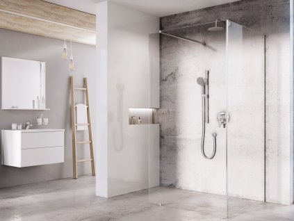 Sprchový kout Walk-In model Corner (Barva Lesk, Kód varianty GW1CD4C0SZ1)