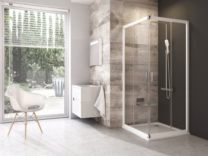 Sprchový kout Blix BLRV2 (Barva Bílá, FILLING Transparent, Kód varianty 1LV40100Z1)