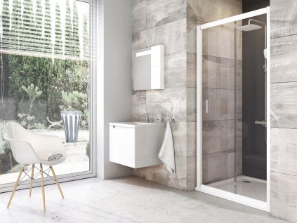 Sprchové dveře Blix BLDP2 (Barva Bílá, FILLING Transparent, Kód varianty 0PVA0100Z1)