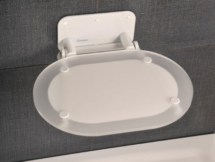 Sprchové sedátko Chrome (Barva Bílá+Clear)