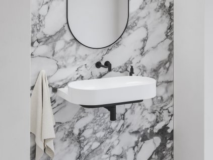 Umyvadlo Yard 80 bez otvoru (Barva Bílá)