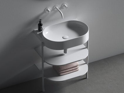 Umyvadlo Yard 60 bez otvoru (Barva Bílá)