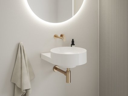 Umyvadlo Yard 40 bez otvoru (Barva Bílá)