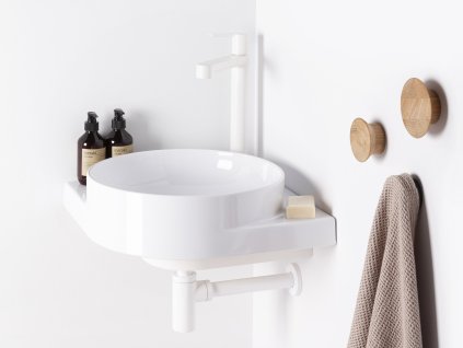 Umyvadlo Yard 45 C s otvorem (Barva Bílá)