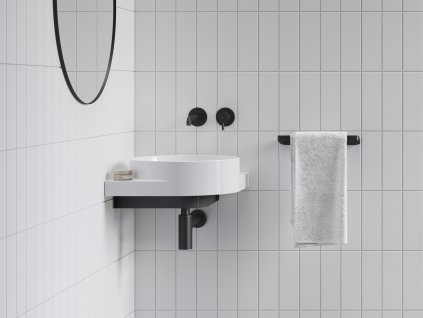 Umyvadlo Yard 45 C bez otvoru (Barva Bílá)