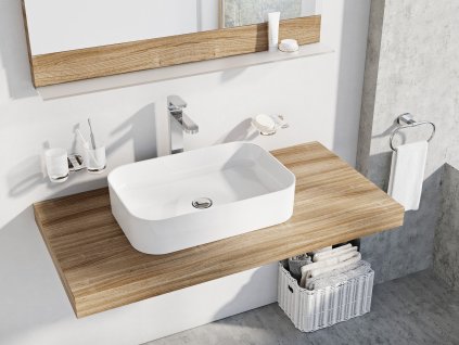 Umyvadlo Ceramic Slim R (Barva Bílá)