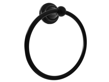 4675 1 morava retro koupelnovy doplnek kruh na rucniky cerna matna mka0104cmat rav slezak