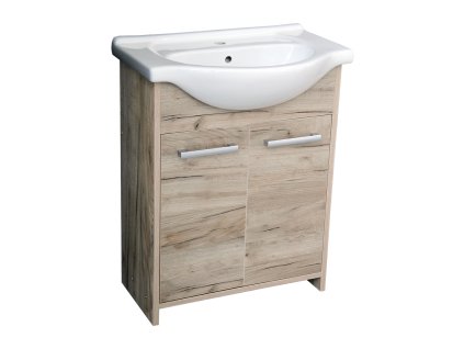 50506 koupelnova skrinka s keramickym umyvadlem adria 65