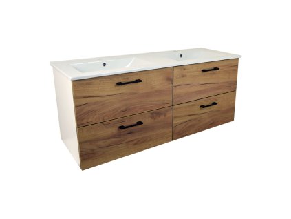 91168 3 koupelnova skrinka s keramickym umyvadlem agria new w 120 bila zlaty dub