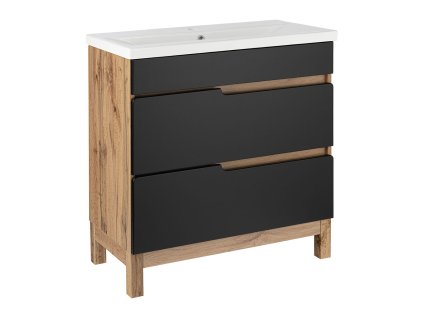 109953 koupelnova skrinka s keramickym umyvadlem alek 80 2z