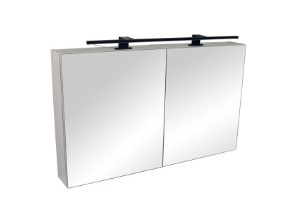 50008 3 zrcadlova skrinka s led osvetlenim montana 100 zs led b cerna