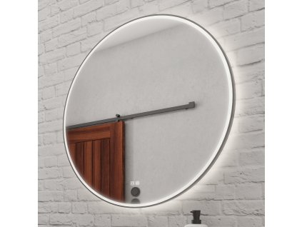 cerne kulate led zrcadlo pr 800 s dotykovym senzorem nahled